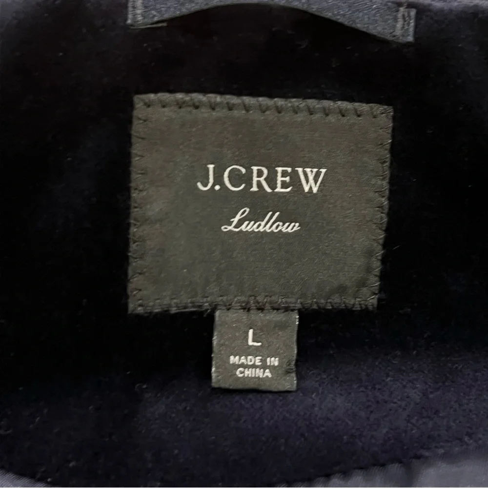 NEW NWOT J.Crew Ludlow Navy Velvet Bomber‎ Jacket Tuxedo Stripe Navy Large